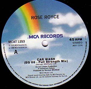 Car wash (EQ88 Full Strength Mix, 1988) [Vinyl Single] von MCA