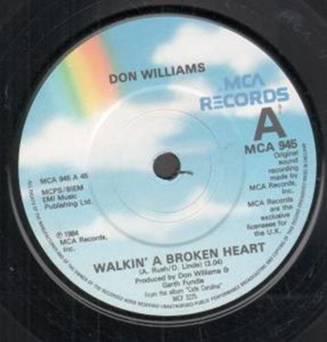 WALKIN' A BROKEN HEART 7 INCH (7" VINYL 45) UK MCA 1984 von MCA