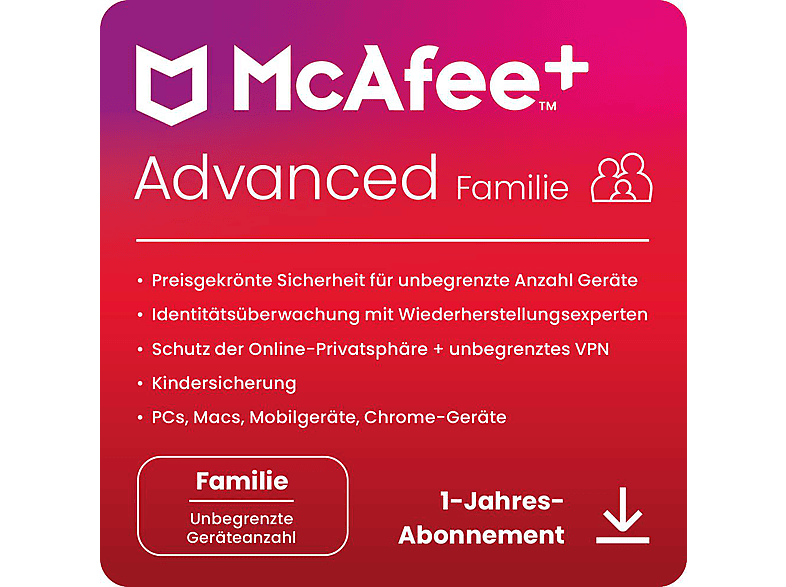 McAfee+ Advanced - Family von MCAFEE