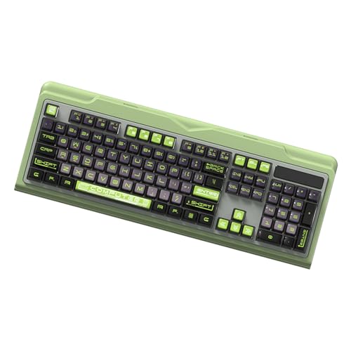 MCAOAL Graugrüne Gaming Tastenkappen 116 Tasten Mechanische Tastaturen Puddings Translucents Keyset Tastaturen Tastenkappen von MCAOAL
