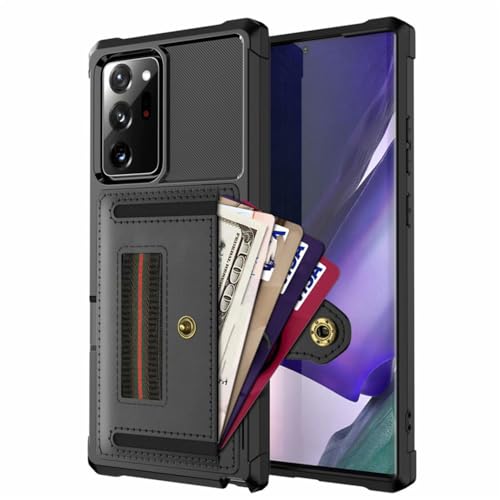 Stoßfeste Schutzhülle mit Kartenfach für Samsung Galaxy Note 20 S21 S22 Ultra A52S S20 Plus A12 A52 A72 5G A53 A33 A73 A13, Schwarz, für A52 5G Stoßfeste Schutzhülle mit Kartenfach für Samsung Galaxy Note 20 S21 S22 Ultra A52S S20 Plus A12 A52 A72 5G A53 A33 A73 A13, Schwarz, für A52 5G von MCHDMI