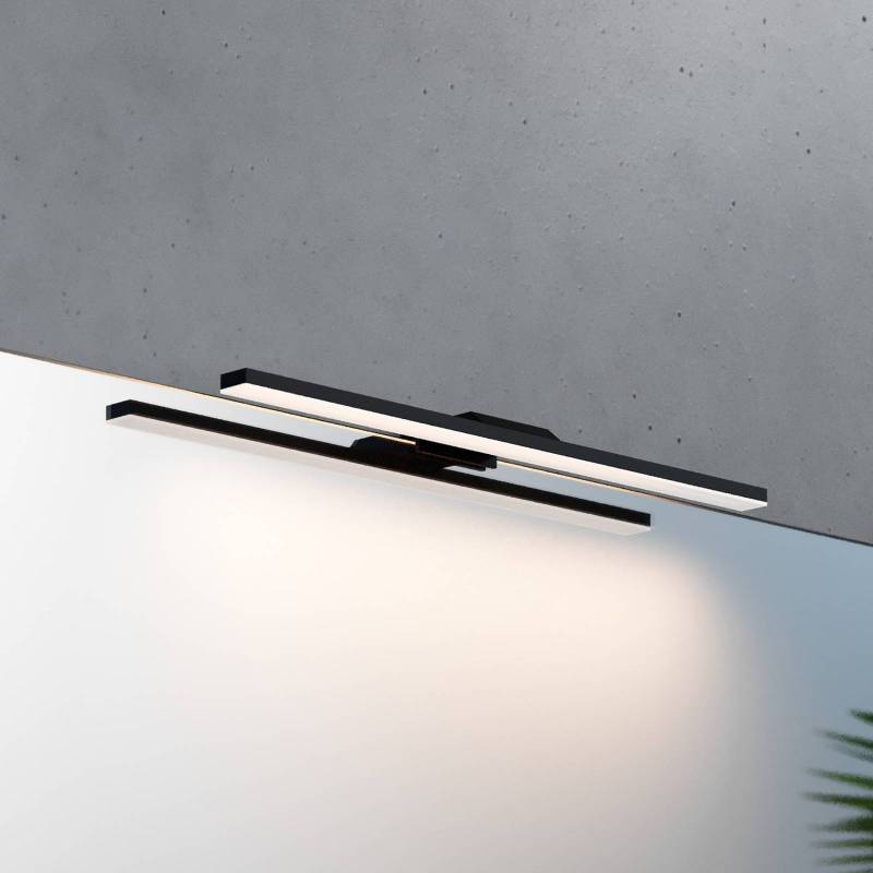 LED-Bad-Wandlampe Modena IP44 schwarz, 4.000 K, Breite 40 cm von MCJ