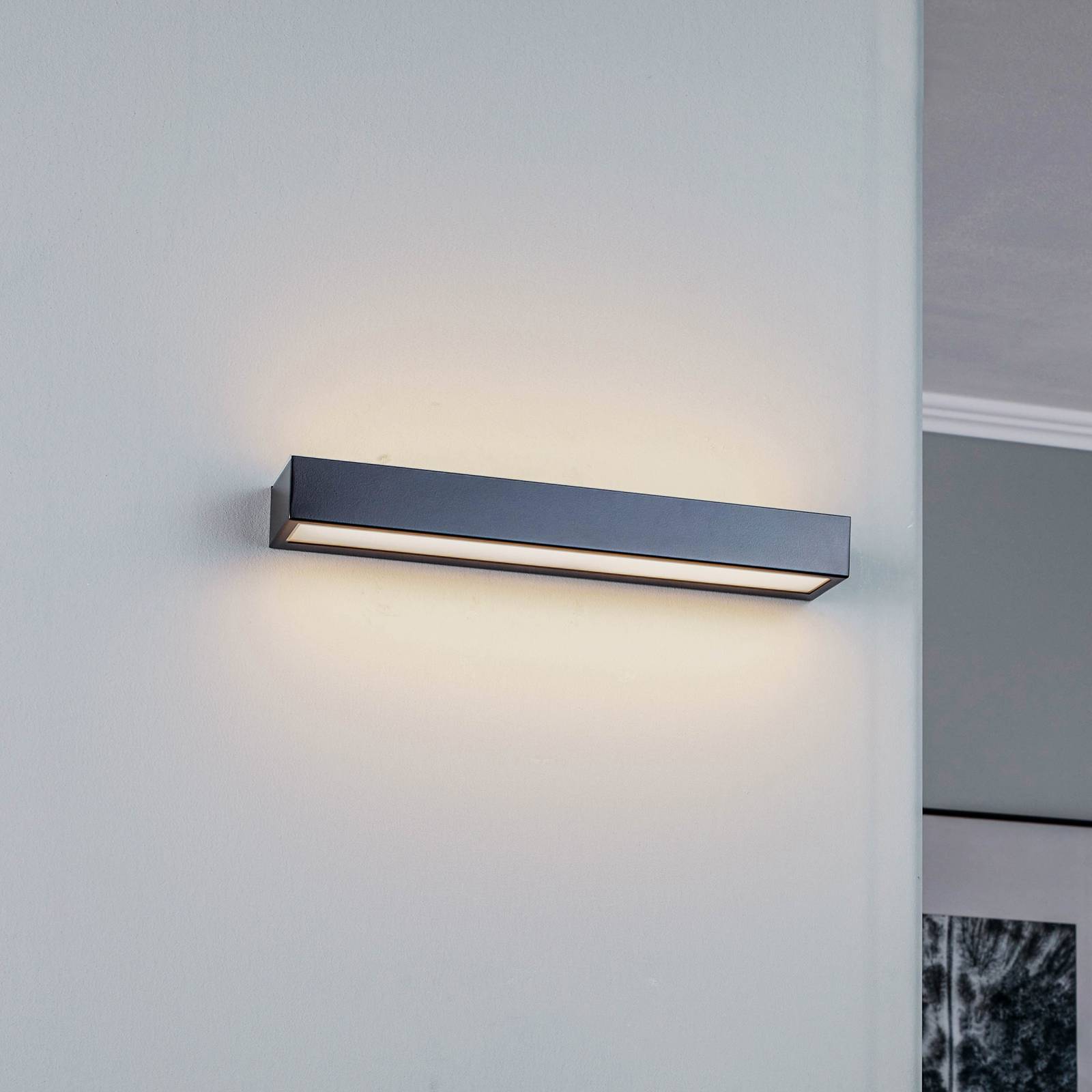 LED-Wandleuchte Mera, Breite 40cm, schwarz, 3000K LED-Wandleuchte Mera, Breite 40cm, schwarz, 3000K von MCJ