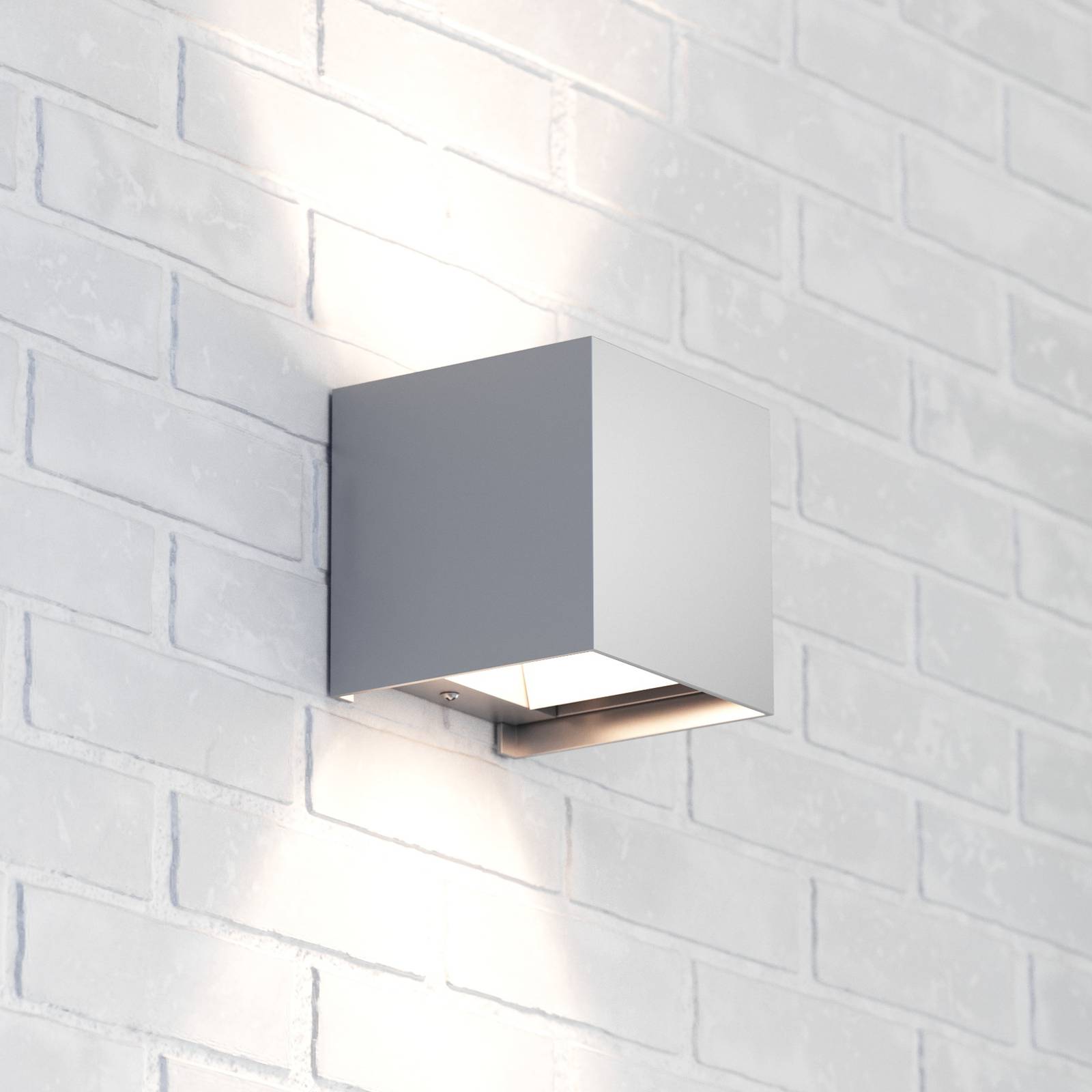 Wandlampe Zuza 2, alufarben, Metall, vier Flügel, 10 cm, G9 Wandlampe Zuza 2, alufarben, Metall, vier Flügel, 10 cm, G9 von MCJ
