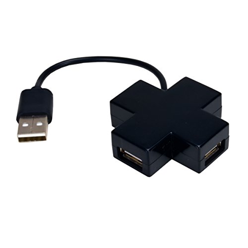 M.C.L MCL USB2-MX104/N USB-Hub, 4 Anschlüsse, Schwarz von MCL