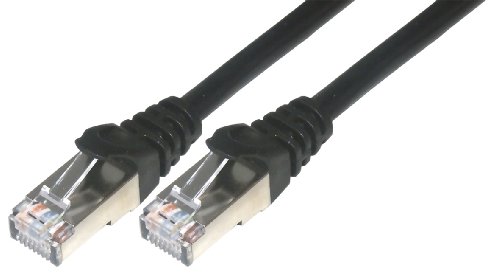 MCL Samar FCC6ABMSF-1M/N Patchkabel/Netzwerkkabel (RJ-45, Cat 6, S/FTP, 1 m) Schwarz von MCL