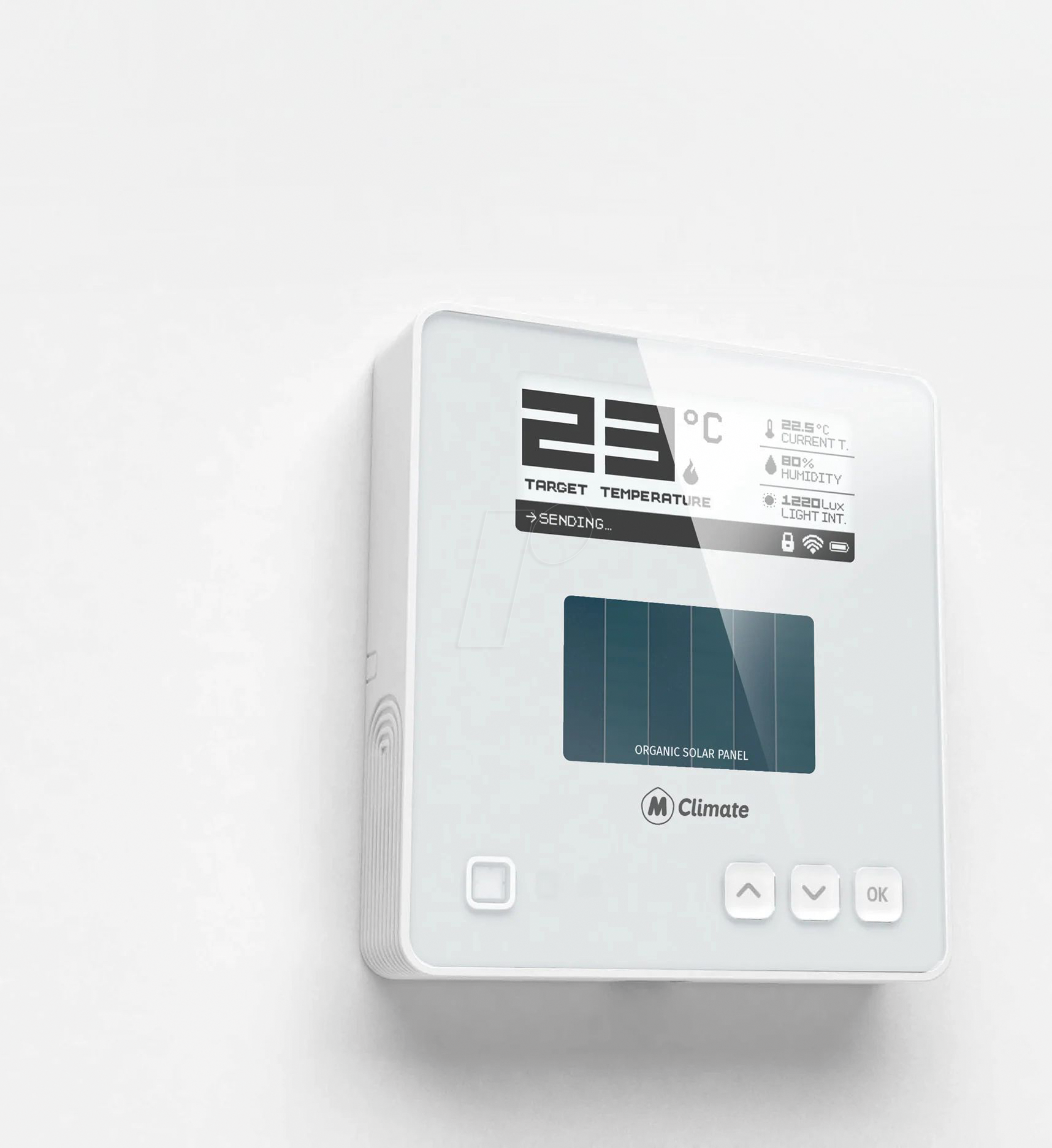 MCL WT-01 - LoRaWAN Wandthermostat, E-Ink Display von MCLIMATE