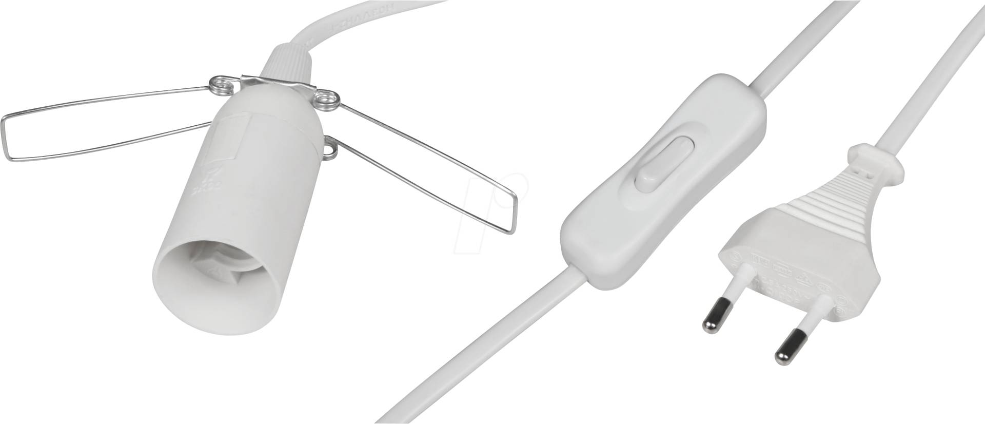 MCS-1451700 - Lampenpendel E14, weiß, 1,5 m Kabel mit Schalter und Eurostecker MCS-1451700 - Lampenpendel E14, weiß, 1,5 m Kabel mit Schalter und Eurostecker von MCSHINE