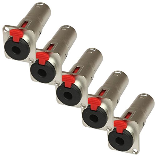 D Panel Durch Adapter lötfreie Connector für Rack Panel/Stagebox 5 pack 1/4 TRS to XLR Male D Panel Durch Adapter lötfreie Connector für Rack Panel/Stagebox 5 pack 1/4 TRS to XLR Male von MCSPROAUDIO