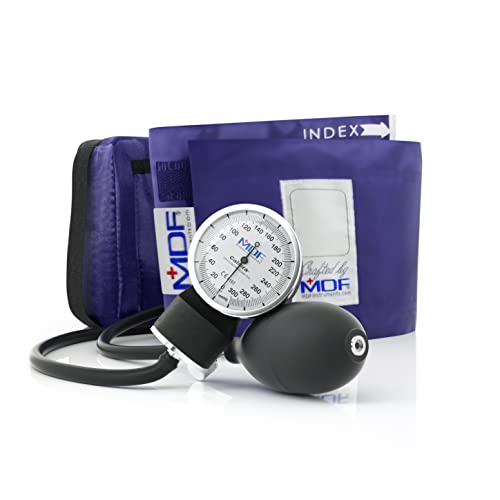 MDF Calibra Aneroid Blutdruckmessgerät für Rettungsdienst, Arzt, Praxis, Manuell, Lila von MDF Instruments