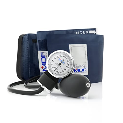 MDF Calibra Aneroid Blutdruckmessgerät für Rettungsdienst, Arzt, Praxis - Manuell | Blau von MDF Instruments