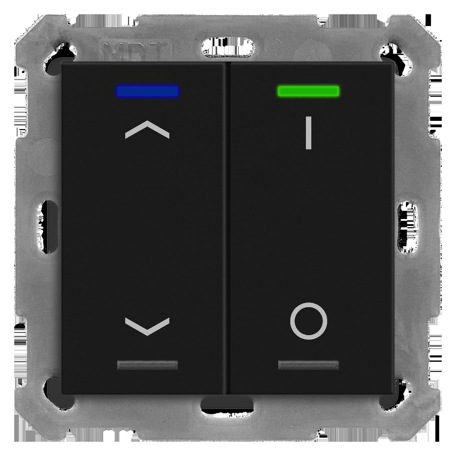 MDT BE-TAL550206.C1 KNX Taster Light 55 2-fach RGBW Schwarz matt Jalous._Schalt. MDT BE-TAL550206.C1 KNX Taster Light 55 2-fach RGBW Schwarz matt Jalous._Schalt. von MDT technologies GmbH