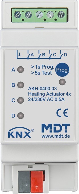 MDT technologies Heizungsaktor 4-fach 2TE AKH-0400.03 MDT technologies Heizungsaktor 4-fach 2TE AKH-0400.03 von MDT technologies