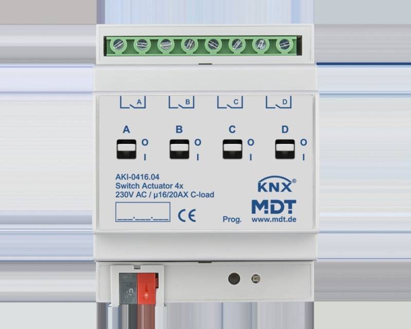 MDT technologies Schaltaktor 4-fach 4TE AKI-0416.04 von MDT technologies