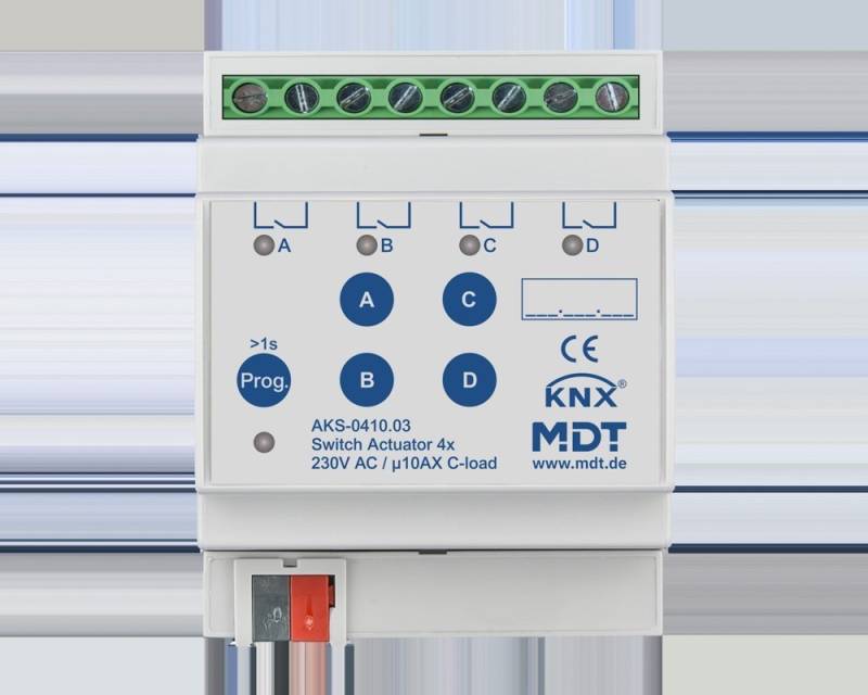 MDT technologies Schaltaktor 4-fach 4TE AKS-0410.03 von MDT technologies