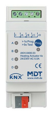MDT AKH-0400.03 Heizungsaktor 4-fach 2TE REG von MDT