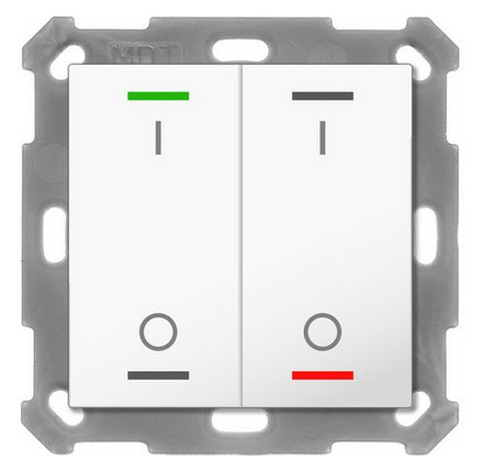 MDT BE-TAL5502.B1 Taster Light 55 2Fach RGBW MDT BE-TAL5502.B1 Taster Light 55 2Fach RGBW von MDT