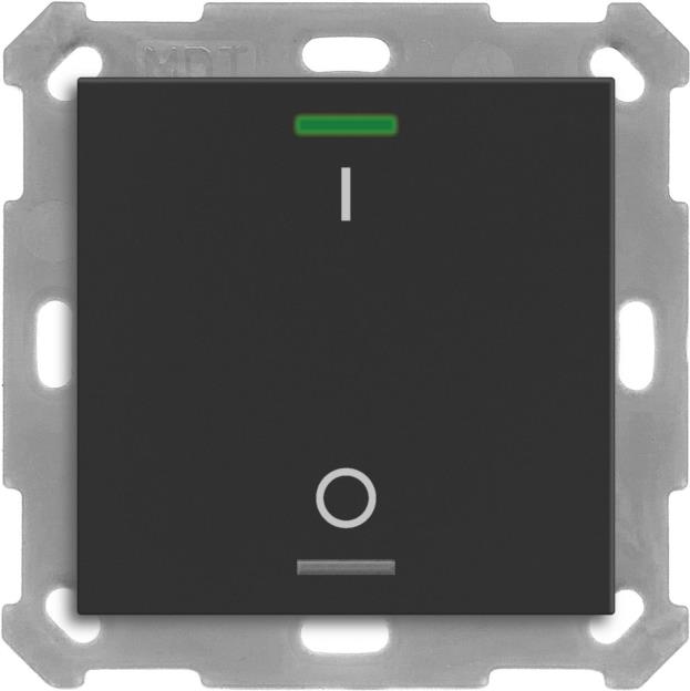 MDT BE-TAL55T106.B1 KNX Taster Light 55 1f RGBW Temperatursensor sw matt Schalt. 1 (BE-TAL55T106.B1) von MDT