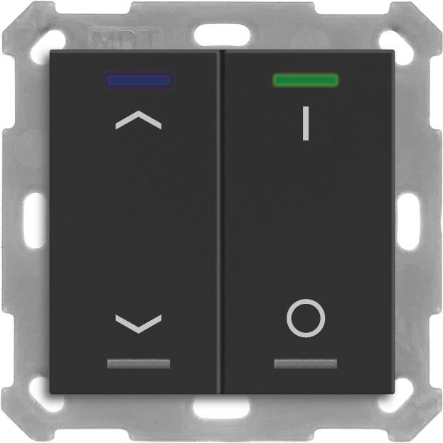 MDT BE-TAL55T206.C1 KNX Taster Light 55 2f RGBW Temperatursensor sw matt Jal_Sch 1 (BE-TAL55T206.C1) von MDT