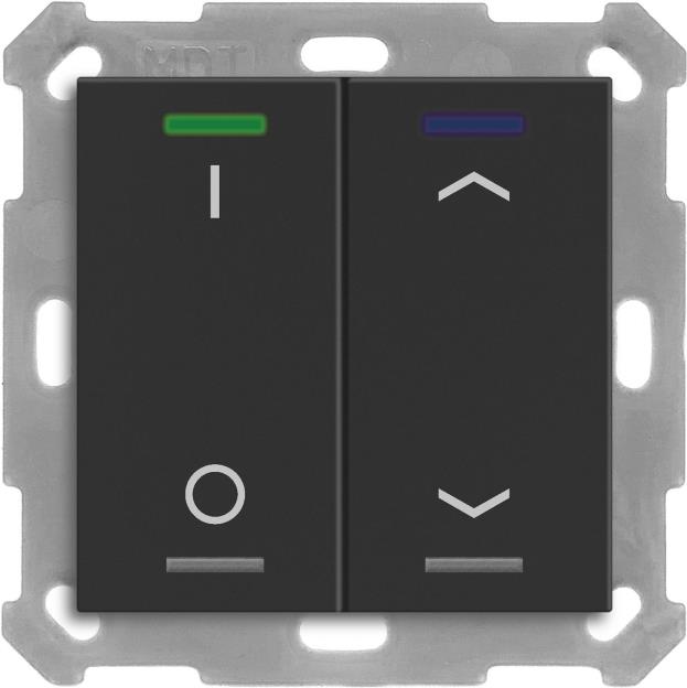 MDT BE-TAL55T206.D1 KNX Taster Light 55 2f RGBW Temperatursensor sw matt Sch_Jal 1 (BE-TAL55T206.D1) von MDT