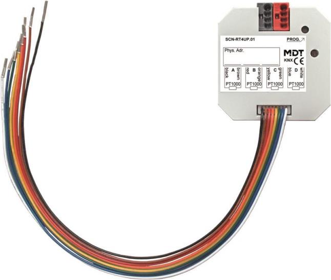 MDT SCN-RT4UP.01 Temperaturregler/Sensor 4fach UP (SCN-RT4UP.01) von MDT