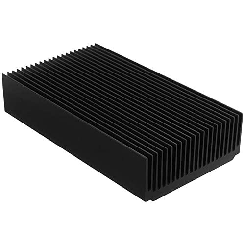 MDYBF GroßEr KüHlköRper 4,72 X 2,72 X 1,06/120 X 69 X 27 Mm KüHlköRper KüHlung Schwarz Oxid KüHler 22 Fin von MDYBF