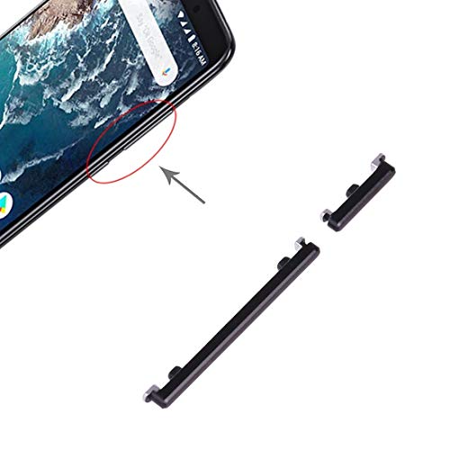 HDZ AYD Power Button und Lautstärkeregler for Xiaomi Mi 6X / A2 (Schwarz) (Color : Black) von MDYH