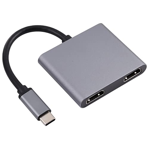 HJZ TTYHMM 2 in 1 USB-C / Type-C zu 2 x HDTV Ports HUB Adapter von MDYH
