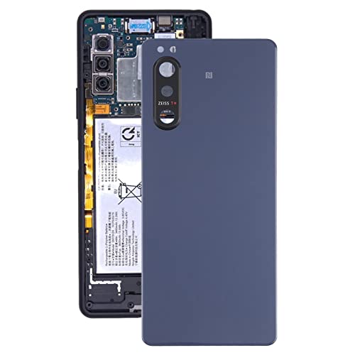 MDYH JBC TTYTT Battery Back Cover mit Kameraobjektivabdeckung für Sony Xperia 5 II (Color : Blue) von MDYH