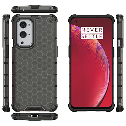 MDYH YXCY TTYKK Für OnePlus 9 Pro Stoßfester Waben-PC + TPU-Hülle (Color : Black) von MDYH