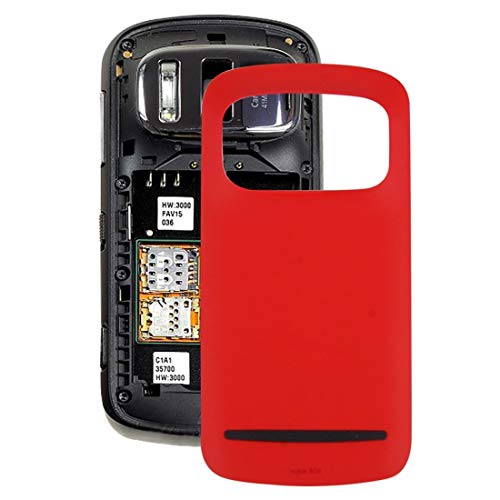 MDYHMC DZJ AYSMG Pureview Batterie rückseitige Abdeckung for Nokia 808 (rot) (Color : Red) von MDYHMC