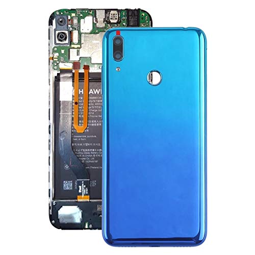MDYHMC HWYH AYSMG Akku Rückseite mit Kamera-Objektiv und Seitentasten for Huawei Y7 Prime (2019) (blau) (Color : Blue) von MDYHMC