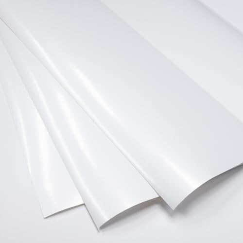MD Labels Universal glossy Etiketten din A4 210x297 mm 50 Etiketten auf 50 Blätter – bedruckbare - Weiß - für Laserdrucker von MDlabels