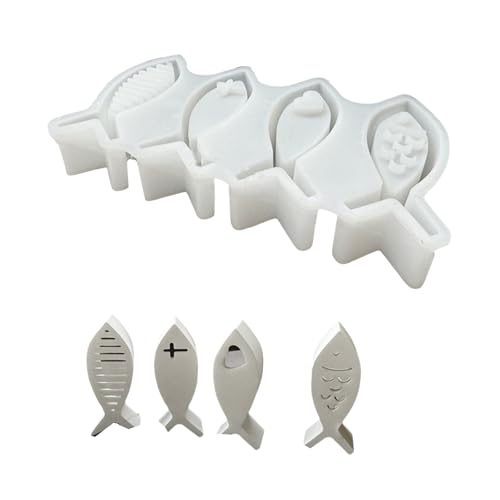 4 Hohlräume Silikone Schimmel Für Erstellen Detaillierter Fischformatmosphären Lichtversorgung Schimmel Für Kinder Und Erwachsene 4 Hohlräume Silikone Schimmel Für Erstellen Detaillierter Fischformatmosphären Lichtversorgung Schimmel Für Kinder Und Erwachsene von MEAKTSMI