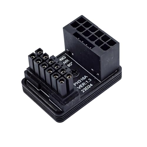 MEAKTSMI 12 V 180 Grad abgewinkeltes ATX3.0-Netzteil-Board 16P auf 16P GPU Netzteil für Desktop-Grafikkarten PH316 von MEAKTSMI