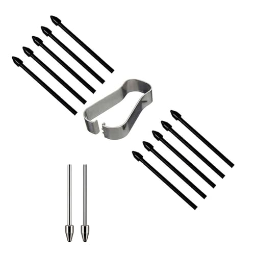 MEAKTSMI 12-teiliges Kapazitives Ersatzspitzen Set Für Tab S 6/7/7+/8/9 S23 NOTE10 20 Kapazitiver Stift Aus Kunststoff Und Metall Mit Clip von MEAKTSMI
