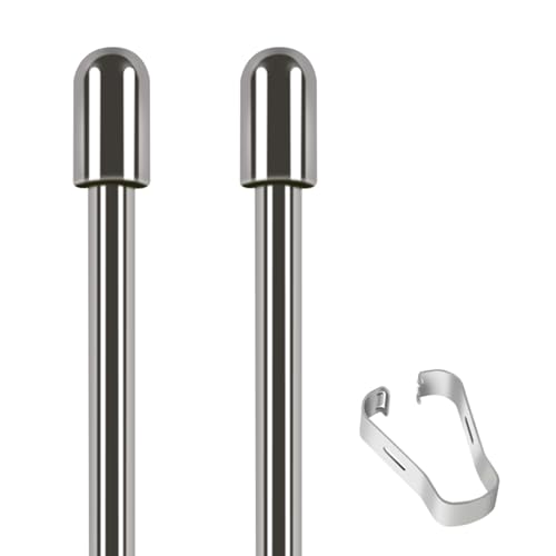 MEAKTSMI 2 Stück Metall Stifteinsätze Zum Glatten Schreiben Mit Praktischem Taschenclip Für Bemerkenswerte Schreibstifte von MEAKTSMI