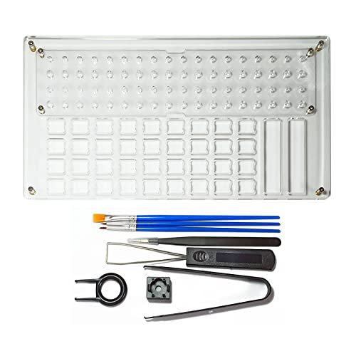 MEAKTSMI 36 Tastatur Lube Station Schalter Puller Opener Kits 8PCS Keycap Puller Remover Mechanische Tastatur Für Schlüssel Schalter Holde von MEAKTSMI