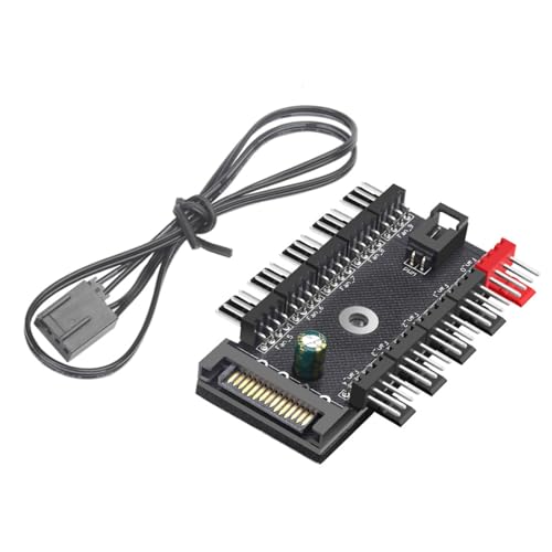MEAKTSMI Computergehäuse Lüftermodulatoren 4-polige PWM Lüfter HUBs Splitter Geschwindigkeitsregler Verbessern Die Kühleffizienz Verbinden Mehrere Lüfter MEAKTSMI Computergehäuse Lüftermodulatoren 4-polige PWM Lüfter HUBs Splitter Geschwindigkeitsregler Verbessern Die Kühleffizienz Verbinden Mehrere Lüfter von MEAKTSMI