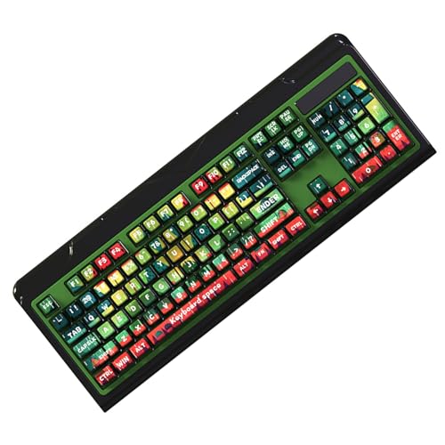 MEAKTSMI Durchscheinendes Tastenkappen Set Mit Hintergrundbeleuchtung Bunte Wassermelonen Tastenkappen Für Mechanische Tastaturen Und Schreibkräfte von MEAKTSMI