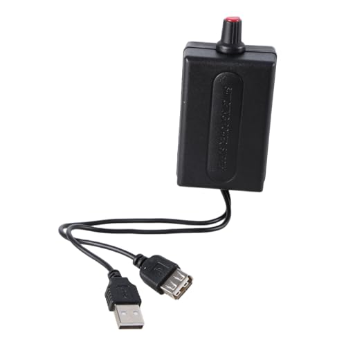 MEAKTSMI USB Lüftergeschwindigkeitsregler 5V-30V 3A Einstellbarer Lüfter Stufenloser Reglerregler USB Verlängerungsgeschwindigkeitsreglerschalter von MEAKTSMI