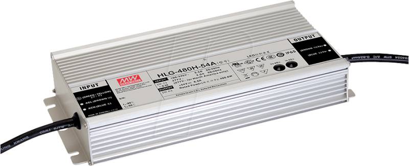 HLG-480H-24 - LED-Trafo, 480 W, 24 V DC, 20 A, IP67 von MEANWELL