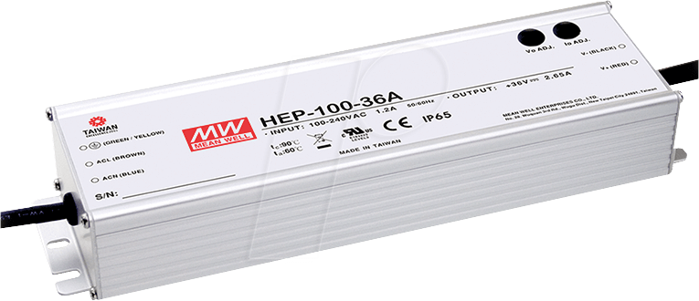 MW HEP-100-12A - LED-Trafo, 100 W 12 V, 8,34 A von MEANWELL