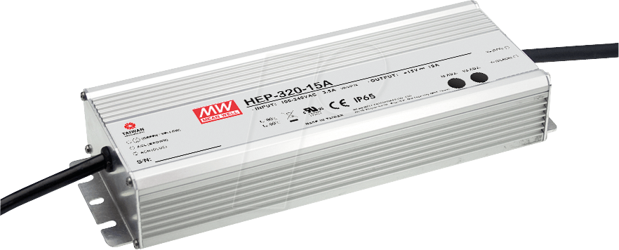 MW HEP-320-36A - LED-Trafo, 320 W 36 V, 8,9 A von MEANWELL