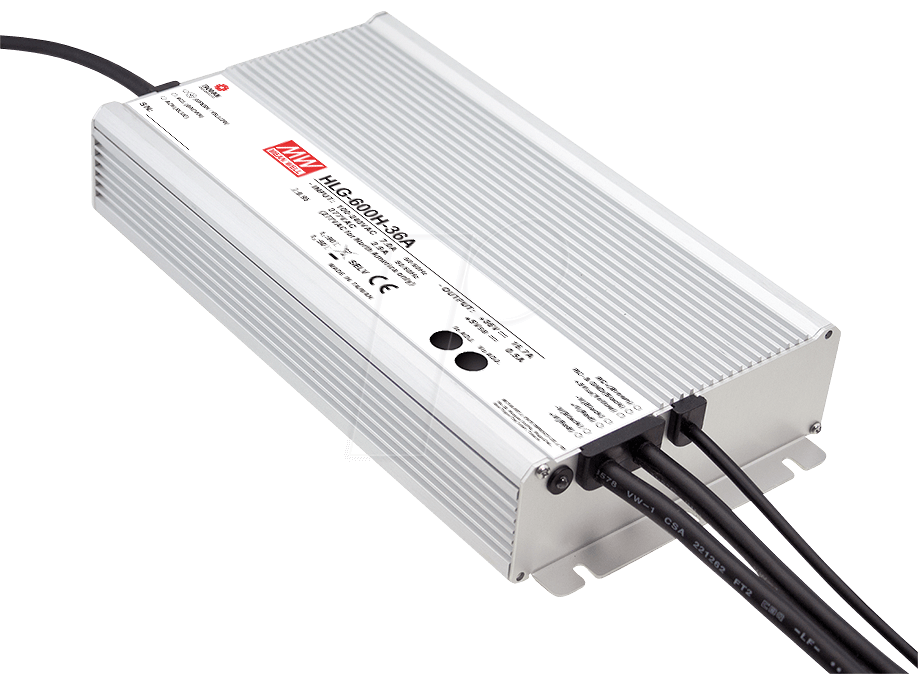 MW HLG-600H-48A - Schaltnetzteil, geschlossen, 600 W, 48 V, 12,5 A von MEANWELL