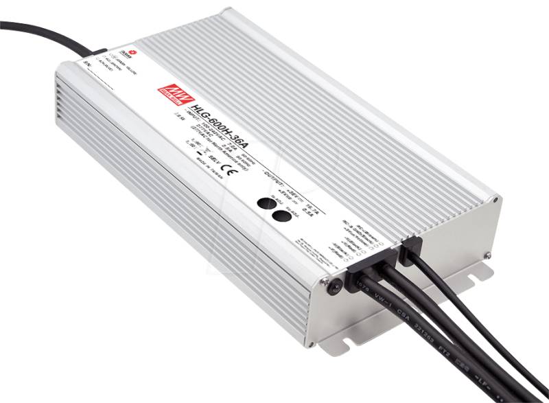 MW HLG-600H-54A - Schaltnetzteil, geschlossen, 600 W, 54 V, 11,2 A von Mean Well