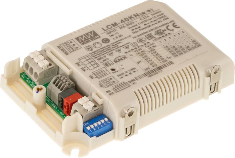 MW LCM-40KN - KNX LED-Trafo, 42 W, 350 - 1050 mA, CCKNX von Mean Well