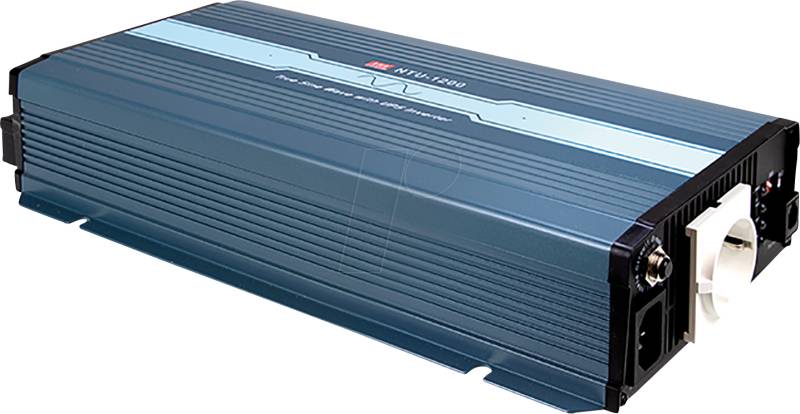 NTU-1200-212EU - Wechselrichter, Sinus, 1200 W, 12 V, Schutzkontakt von MEANWELL