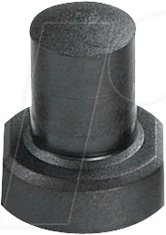 KAPPE 1S09-19.0 - Kappe für Taster 3F.., extrahoch, 19mm, sw von MEC SWITCHES