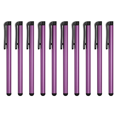 MECCANIXITY 10 Stück Stylus Pen für Touchscreens Universal Kapazitive Stylus Pencil Sensitivity für Handy Tablet alle kapazitiven Touchscreen-Geräte, Violett von MECCANIXITY